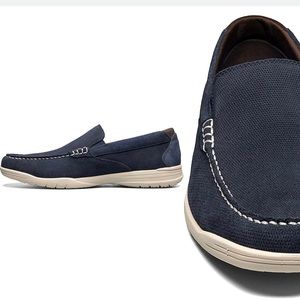 Nunn Bush Sumter Leather Moc Toe Navy Venetian Loafer. 10W